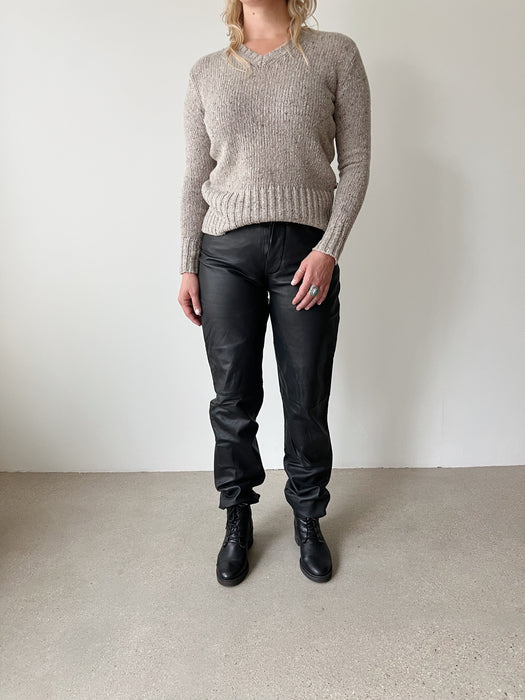 Marled Knit Sweater | S