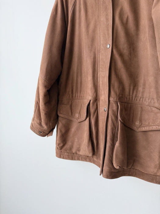 Brown Leather Jacket | M/L