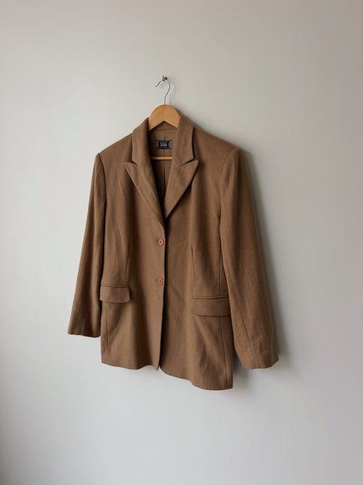 Tan Wool Blazer | L
