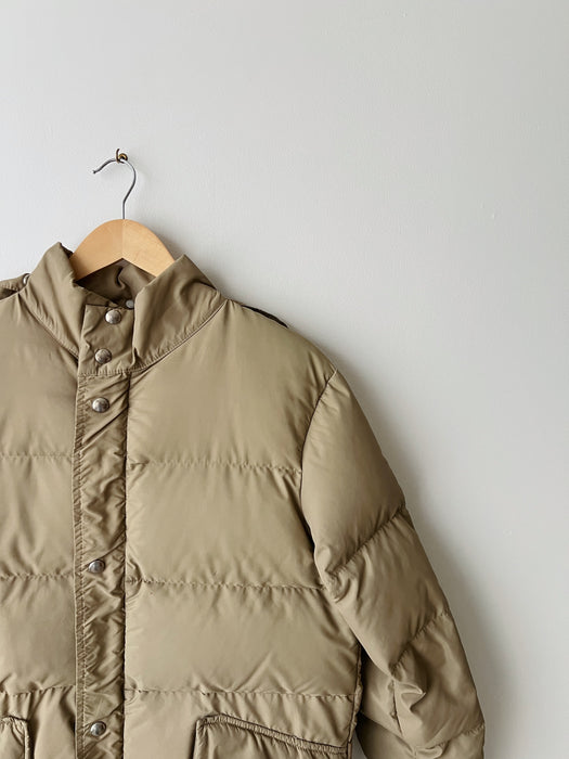 Tan Down Puffer Jacket | M