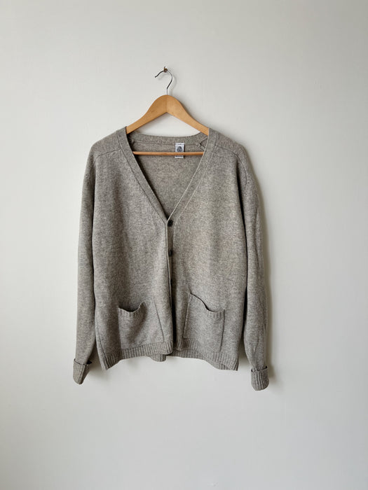 Grey Wool Cardigan | L