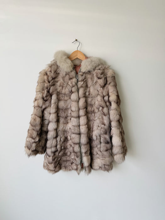 Mink Parka With Fox Fur Trim | XS/S