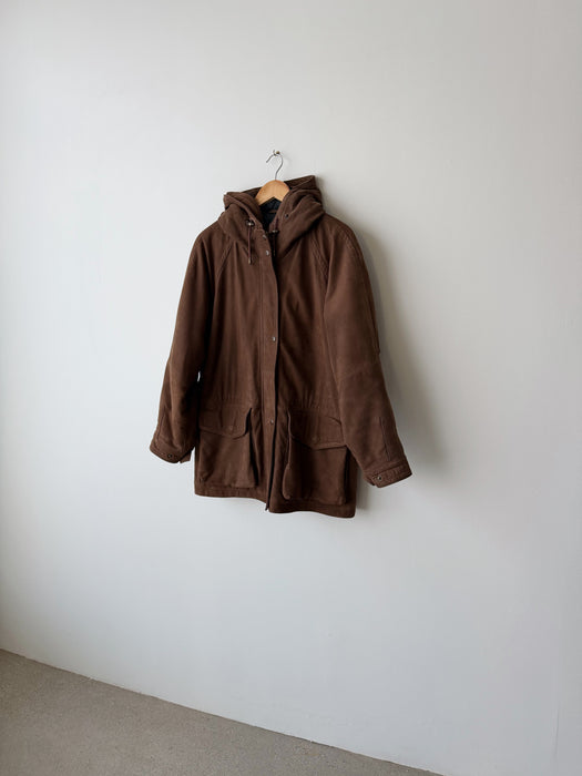 Brown Leather Jacket | M/L