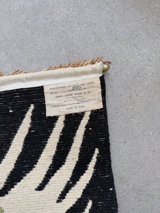 Hand-Knotted Wool Dragon Rug