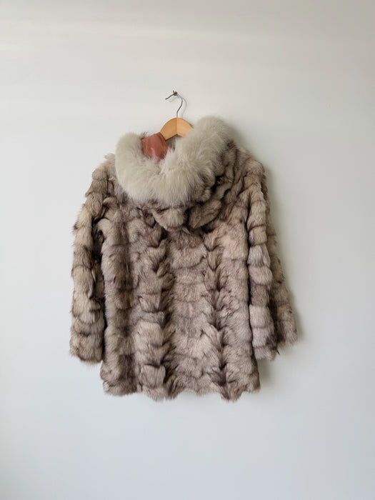 Mink Parka With Fox Fur Trim | XS/S