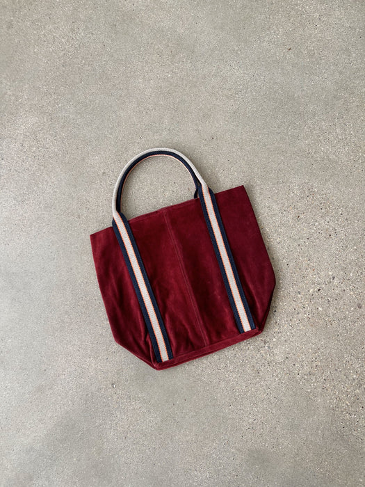 Suede Leather Tote Bag