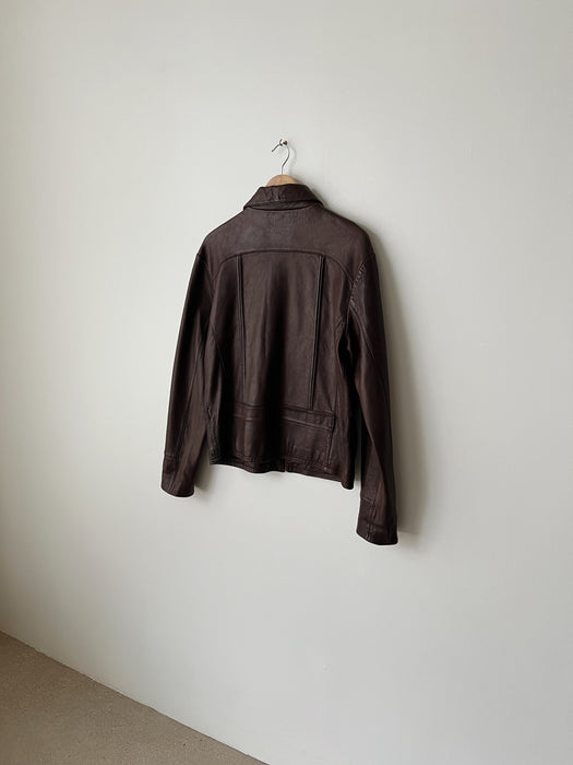 Brown Leather Jacket | M