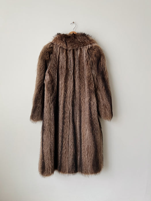 Raccoon Fur Coat | M