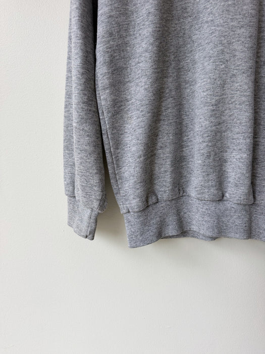Heather Grey Athletic Sweater | S/M