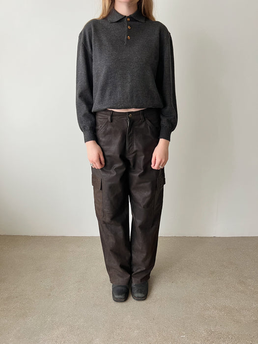 Charcoal Merino Wool Sweater | S