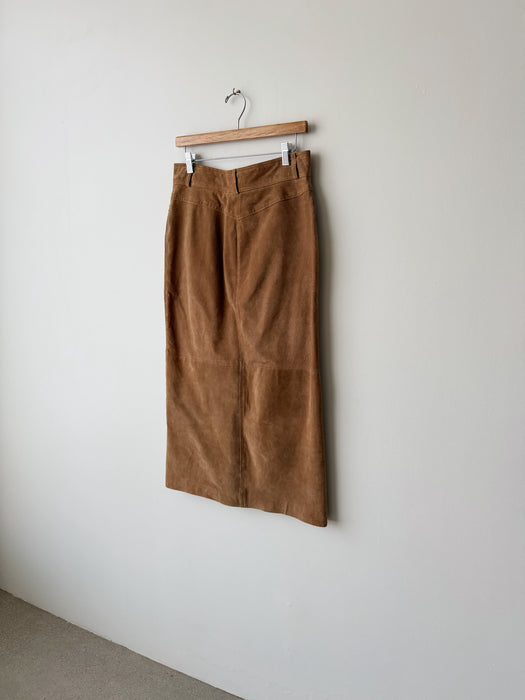 Tan Leather Skirt | 30