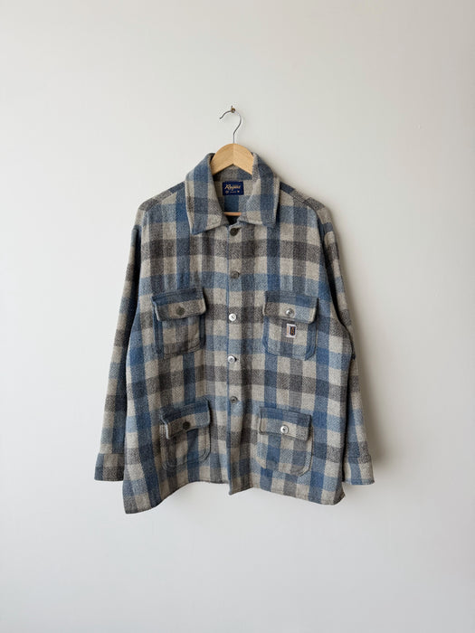 Blue Plaid Jacket | L