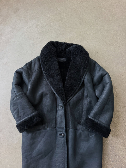 Black Sherpa Coat | L/XL
