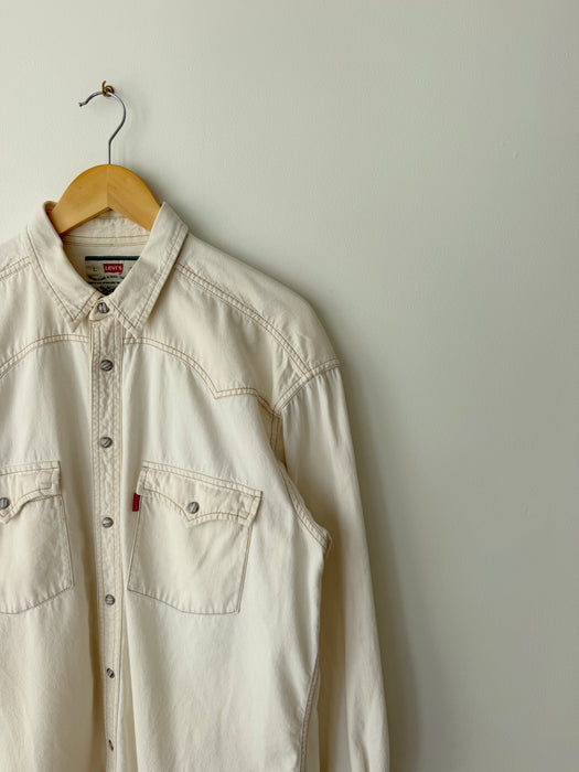Cream Levi’s Button Up | L