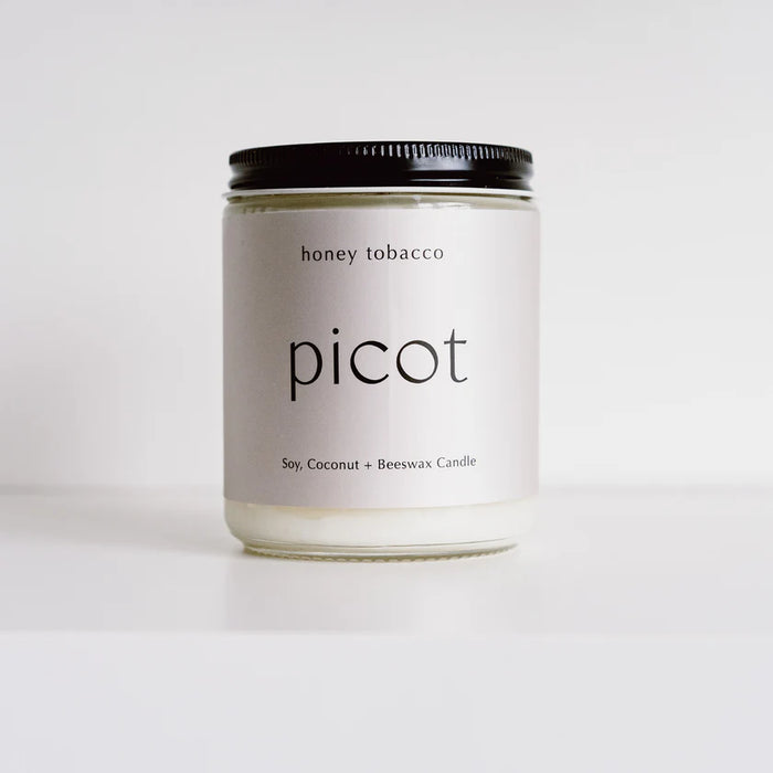 Picot Collective Soy, Coconut + Beeswax Candle