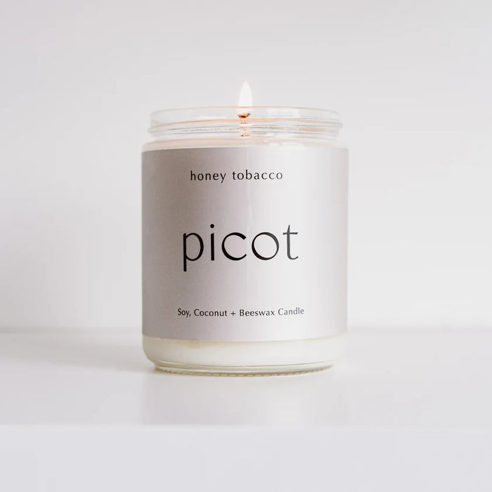 Picot Collective Soy, Coconut + Beeswax Candle