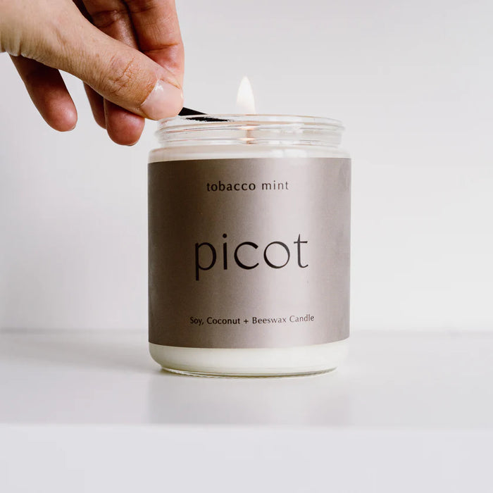 Picot Collective Soy, Coconut + Beeswax Candle