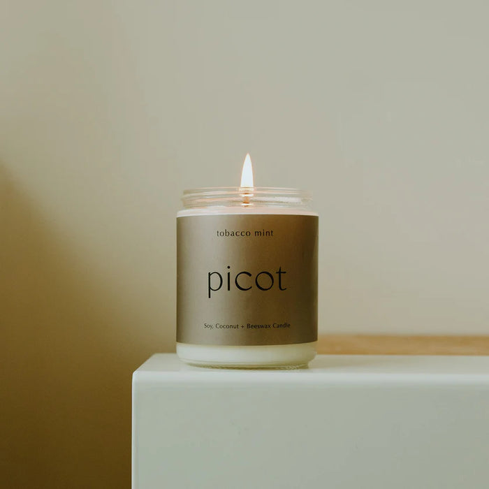 Picot Collective Soy, Coconut + Beeswax Candle