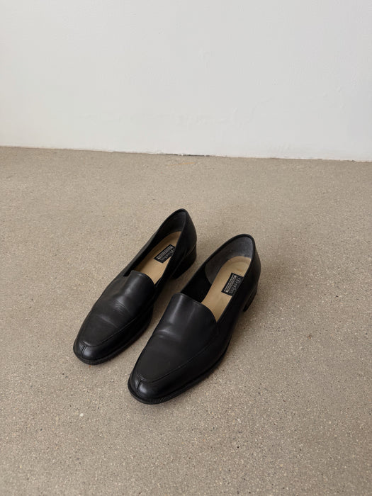 Black Leather Loafer | 9.5
