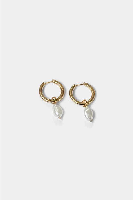 Kara Yoo Uma Hoops + Pearl Drop Charms