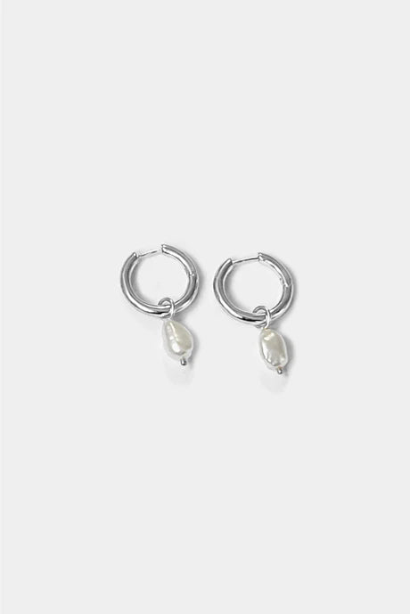 Kara Yoo Uma Hoops + Pearl Drop Charms