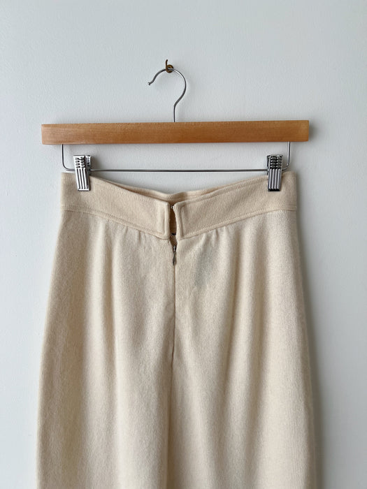 Cream Cashmere Skirt | 26