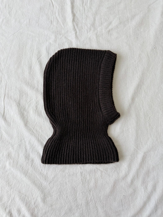 Billy Bamboo Chunky Rib Fuzzy Wool Balaclava