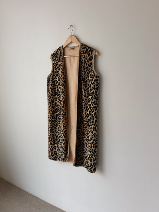 Faux Fur Cheetah Vest | M/L
