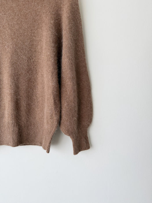 Angora Lambswool Turtleneck Sweater | M