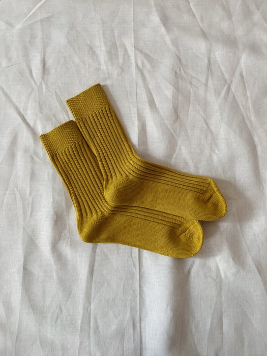 Billy Bamboo Ribbed Cotton High Sock