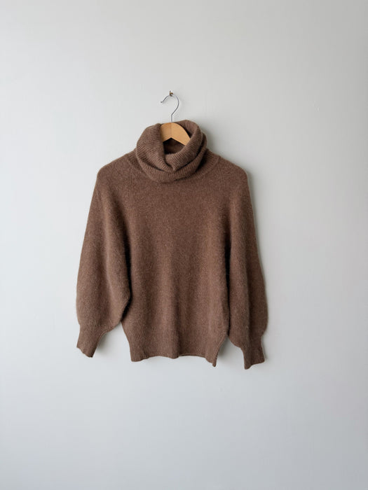 Angora Lambswool Turtleneck Sweater | M
