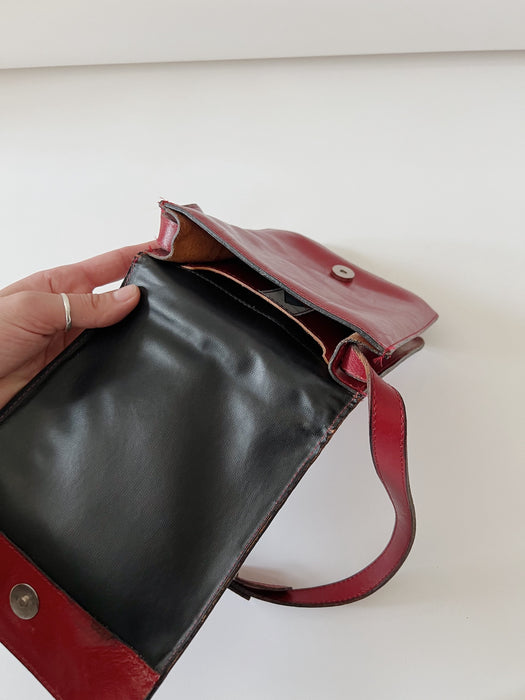 Red Leather Purse