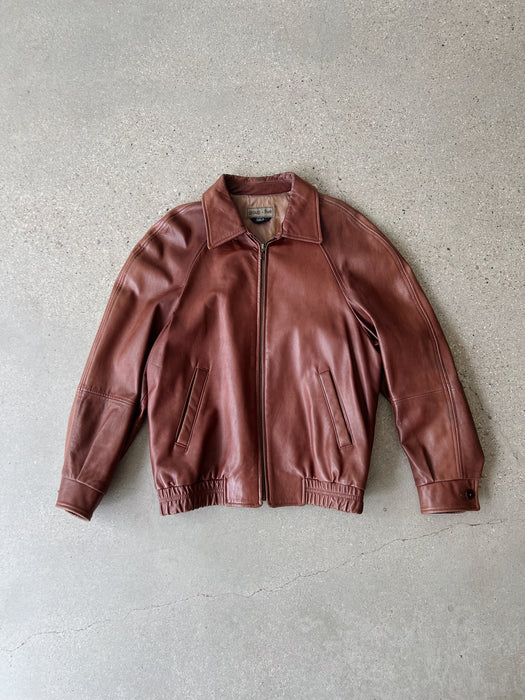 Chestnut Leather Jacket | M/L