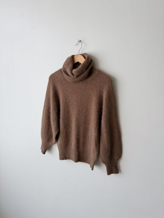 Angora Lambswool Turtleneck Sweater | M