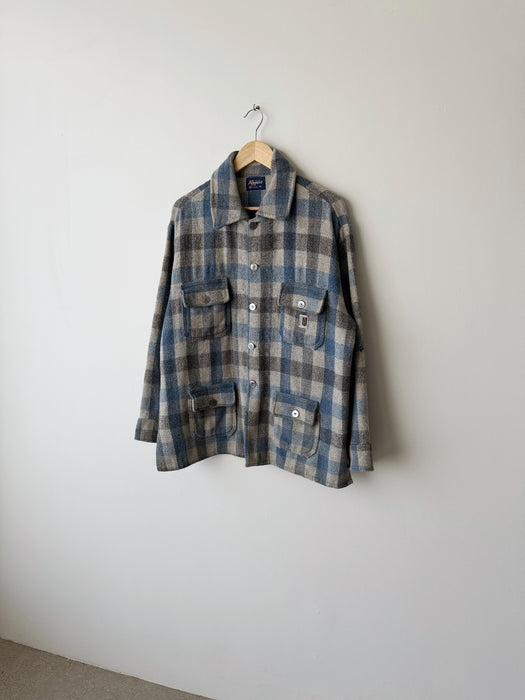 Blue Plaid Jacket | L