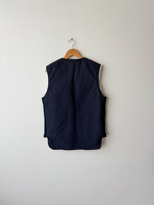 Navy Sherpa Vest | M/L