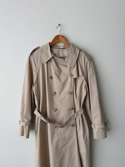 Cream Trench Coat | M