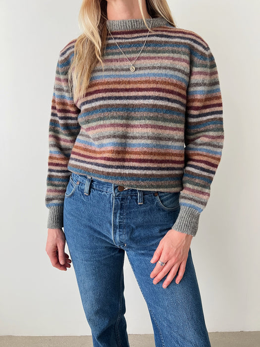 Striped Wool Sweater | S