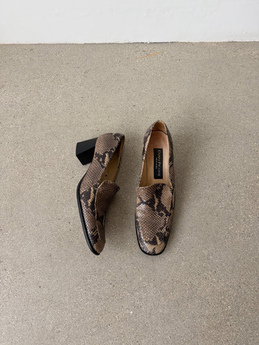 Reptile Leather Loafers | 9