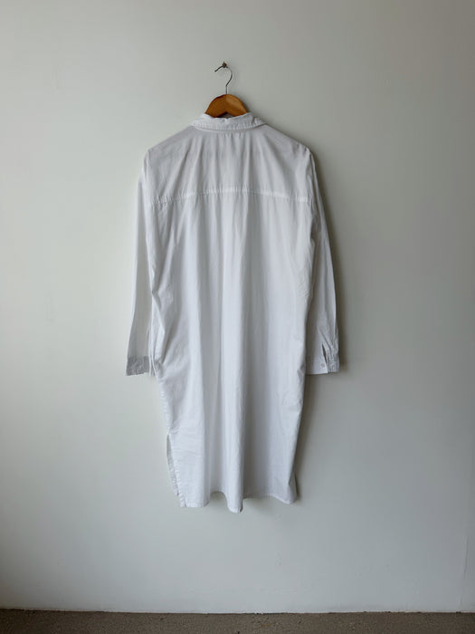 White Long Sleeve Button Up | XL