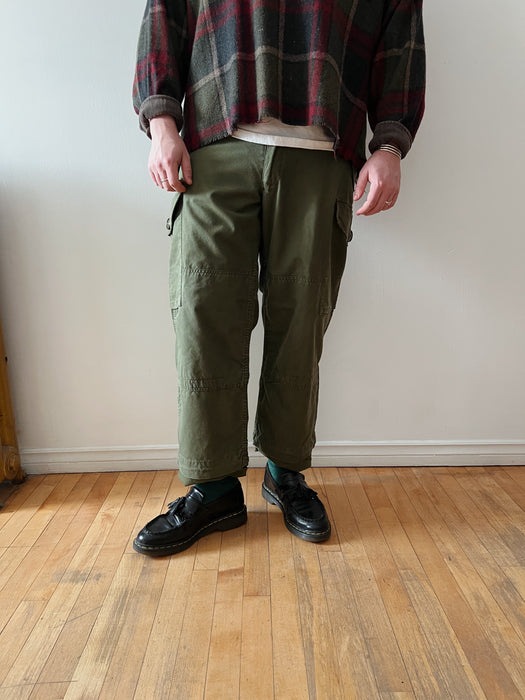 Olive Cargo Pants | 34