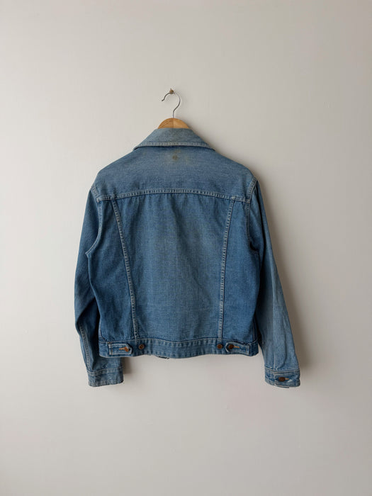 Distressed Denim Jacket | M