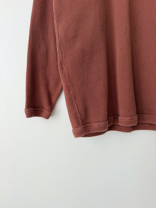Penny Brown Waffle Long Sleeve | L
