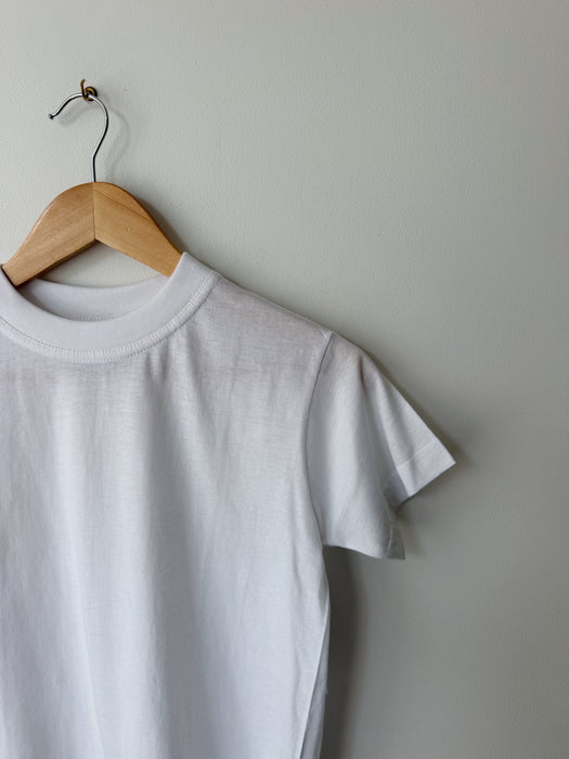 White Cotton Baby Tee | XS