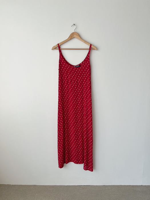 Red Floral Dress | L