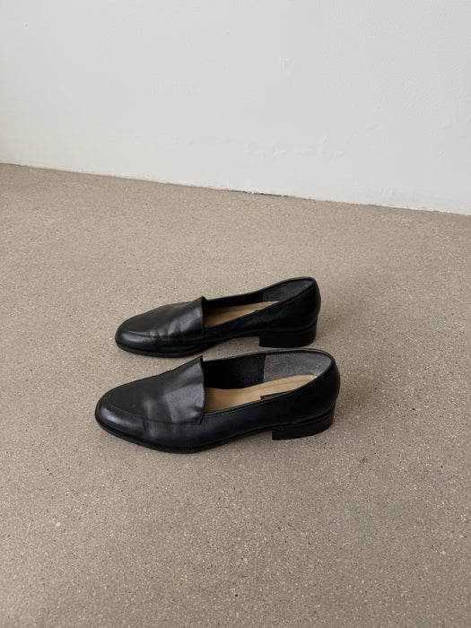 Black Leather Loafer | 9.5