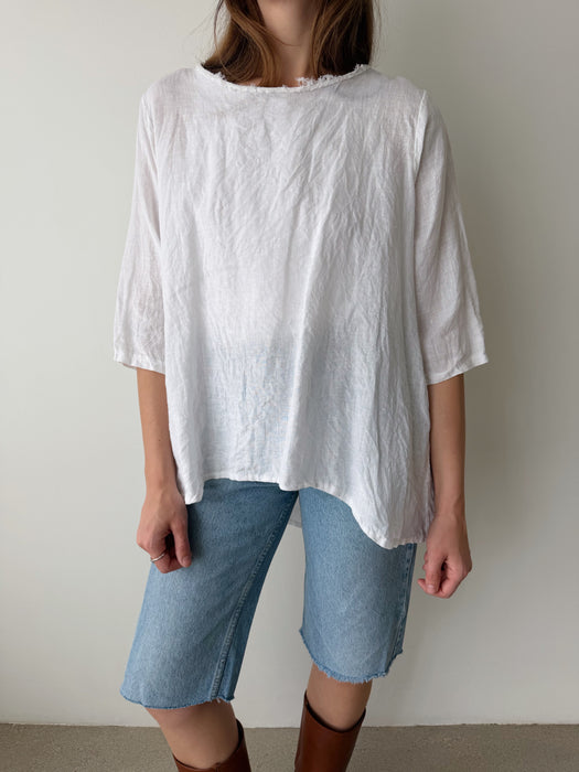 White Linen Tunic | M