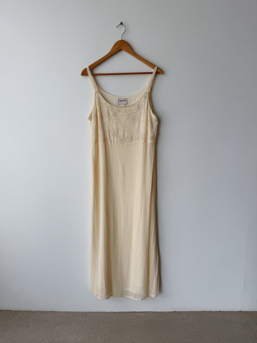 Cream Beaded Dress | L