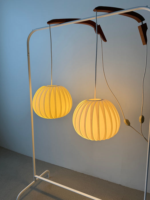 Mid Century Accordion Wall Lamp Set