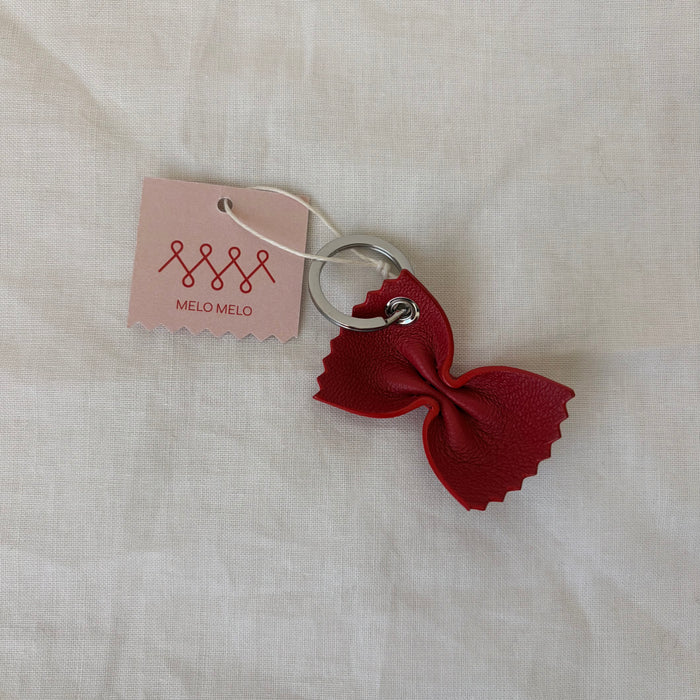Melo Melo Handcrafted Leather Farfalle Keychain